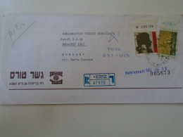 D198289  Israel  Registered    Cover 1992 - Tel Aviv -Yafo    Sent To Hungary - Brieven En Documenten