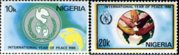 188192 MNH NIGERIA 1986 AÑO INTERNACIONAL DE LA PAZ - Nigeria (1961-...)