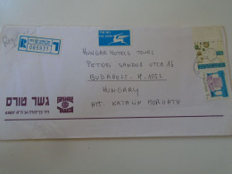 D198290  Israel  Registered   Airmail  Cover   Ca 1992 - Tel Aviv -Yafo    Sent To Hungary - Briefe U. Dokumente