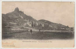 54 DEPT 07 : Précurseur édit. Libr. F Baume : Rochemaure Vue Générale Prise Du Midi - Rochemaure