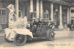 CPA 54 NANCY / FETE DES FLEURS / 12 SEPTEMBRE 1909 - Autres & Non Classés