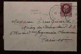 France 1942 Pougues Les Eaux Montargis à Nevers Tad Cachet Sans L'année Petain Cover Voyagée - Cartas & Documentos