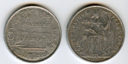 Polynésie Française French Polynesia 5 Francs 1999 KM 12 - Polynésie Française