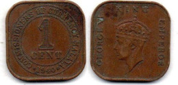 MA 24651 / Malaya 1 Cent 1940 TB+ - Malaysie