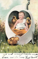 ENFANTS -  Dessin D'enfants - Un Bébé - Colorisé -  Carte Postale Ancienne - Dibujos De Niños
