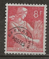 FRANCE 108 La Moissonneuse, Pas De Gomme Au Verso - 1953-1960