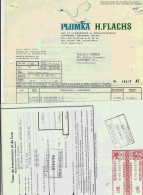 LINKEBEEK – Ets PLUMKA H. FLACHS – Lot De 2 Documents Commerciaux (1964) - 1950 - ...