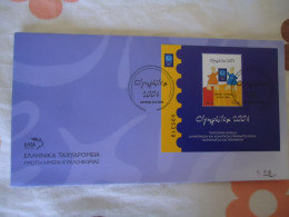 GREECE FDC 2004 OLYMPIC GAMES 2004  OLYMPHILEX 2004  MASCOTS - Sommer 2004: Athen - Paralympics