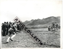 CHINE .ENTRAINEMENT MILITAIRE BAYONNETTE PAR LES AMERICAINS CONTRE JAPON ...1945 - Asien