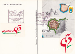 GRANADA WORLD PHILATELIC EXHIBITION, SPECIAL POSTCARD, 1992, SPAIN - Used Stamps