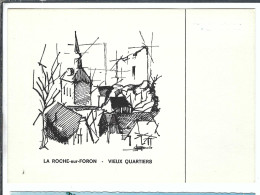 LA ROCHE-SUR-FORON Ca.1930:  Les Vieux Quartiers (dessin), CP D'origine - La Roche-sur-Foron