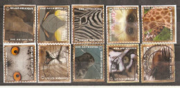 Belgique 2013 - Zoo D'Anvers - Petit Lot De 10 Timbres° Différents Sur Fragments Du Carnet 140 - Lion - Zèbre - Girafe . - Non Classificati