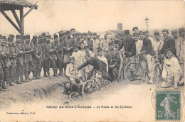 CPA 54 CAMP DE BOIS L'EVEQUE / LA POSTE ET LES CYCLISTES - Altri & Non Classificati