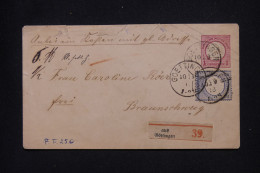 ALLEMAGNE - Entier Postal + Complément En Recommandé De Goettingen Pour Braunschweig En 1873 - L 147133 - Omslagen