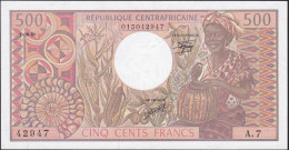 CENTRAL AFRICAN REPUBLIC - 500 Francs 01.06.1981 {République Centrafricaine} AU-UNC P.9 - Laos