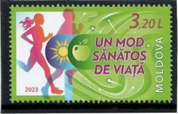 Moldova 2023 . Healthy Lifestyle (Sports). 1v. - Moldavië