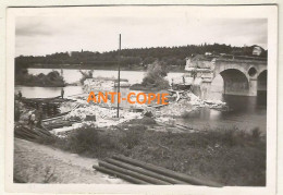 WW2 PHOTO ORIGINALE Soldat Allemand Pont Ko Sur Le LOIRE à TOURS 37 INDRE ET  N°1 - 1939-45