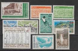 Andorre Français Année Complète 1986 Du 345 Au 354 10 Val. ** MNH - Annate Complete