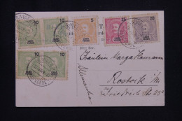 CAP VERT - Affranchissement De St Vicente Sur Carte Postale Pour L'Allemagne En 1907 - L 147148 - Cape Verde