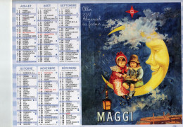 Calendrier Almanach Oller La Poste PTT 2022 Affiches Anciennes MAGGI Et Chocolat BESNIER - Grand Format : 2001-...