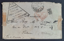 Nouvelle-Calédonie 1876 Lettre Avec Cachet Faute De Timbre Payé Jusqu'à Destination - Storia Postale