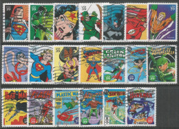 USA 2006 DC Comics Super Heroes SC.#4084 A/T Cpl 20v Set Used - Used Stamps