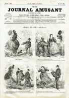 France - Journal 'Le Journal Amusant' N°487 Du 29 Avril 1865 - Les Bourgeois Aux Courses - 1850 - 1899