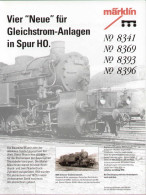 Catalogue MÄRKLIN 1994 Vier Neue Für Gleichstrom-Anlagen In Spur HO (Hamo) - German