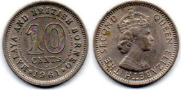 MA 24698 / British Bornéo 10 Cents 1961 H TTB - Kolonien