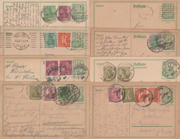 1921/1923 - POSTREITER INFLA ! - 73 ENTIERS POSTAUX TOUS DIFFERENTS ! - Postcards