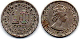 MA 24699 / British Bornéo 10 Cents 1961 H TTB - Colonie