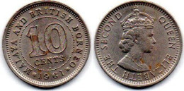 MA 24700 / British Bornéo 10 Cents 1961 H TTB - Kolonies