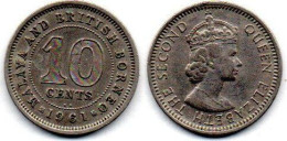 MA 24702 / British Bornéo 10 Cents 1961 KN TTB - Colonias