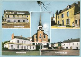 LIGNE - Maison Hospitalière - Château De Ponceau Château De Carheil - Hôtel Guilbaud Et La Place - L'Eglise - Multivues - Ligné