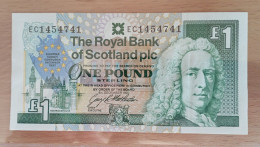 Scotland 1 Pound 1992 XF AUNC Royal Bank Of - 1 Pound