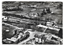 Cpsm: 69 PONTCHARRA SUR TURDINE (ar. Villefranche Sur Saone) La Gare (Vue Aérienne)  N° 11   Ed. Lapie - Pontcharra-sur-Turdine