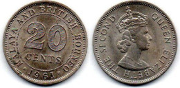 MA 24710 / British Bornéo 20 Cents 1961 SUP - Colonies