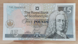 Scotland 5 Pound 2002 UNC Royal Bank Of - 1 Pound