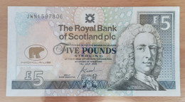 Scotland 5 Pound 2005 AUNC Royal Bank Of - 1 Pound