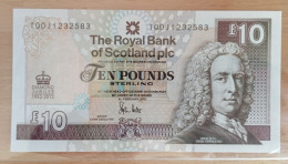 Scotland 10 Pound 2012 UNC Royal Bank Of - 1 Pond