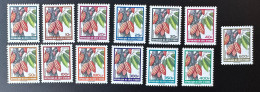 Côte D'Ivoire Ivory Coast Elfenbeinküste 2000 Mi. 1241 - 1253 Kakaobaum Cacaoyer Cocoa Freimarken Definitives Courants - Costa D'Avorio (1960-...)