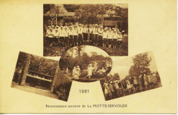 11278 - LA MOTTE SERVOLEX : RECONNAISSANT SOUVENIR ,  VISITE DES FILLES DE ST AMBROISE  (Chambéry) EnTRES  RARE - La Motte Servolex