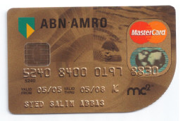 PAKISTAN USED COLLECTABLE CARD ABN AMRO MASTERCARD - Carte Di Credito (scadenza Min. 10 Anni)