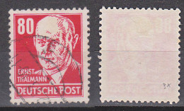 DDR Ernst Thälmann 80 Pf Rot Bedarfs-gestempelt MiNr. 340 - Gebraucht