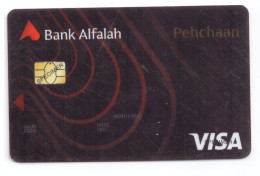 PAKISTAN USED COLLECTABLE CARD BANK ALFALAH VISA SPECIMEN CARD - Tarjetas De Crédito (caducidad Min 10 Años)