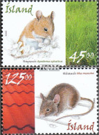 Island 1087-1088 (kompl.Ausg.) Postfrisch 2005 Mäuse - Unused Stamps