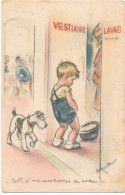 Carte Illustrateur Germaine Bouret Zut J'me Suis Trompé De Porte - Au Restaurant - Bouret, Germaine