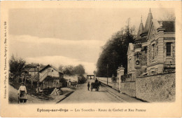 CPA Epinay S Orge Les Tourelles Route De Corbeil Et Rue Pasteur (1349543) - Epinay-sur-Orge