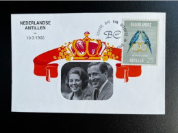 DUTCH ANTILLES 1966 MAXIMUM CARD ROYAL WEDDING 10-03-1966 NEDERLANDSE ANTILLEN - Curaçao, Nederlandse Antillen, Aruba