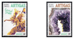 URUGUAY 2022 (Tourism, Artigas, Samba Dance, Music, Carnival, Parade, Minerals, Amethyst) - 1 Set (2 Stamps) - Danse